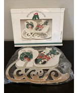 Willam Rogers Christmas Sleigh Trivet  vintage Japan - $7.43