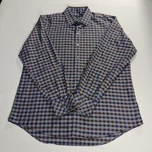 Zachary Prell Long Sleeve Shirt Men’s Size XL Gray Blue Brown Plaid Button Up image 13