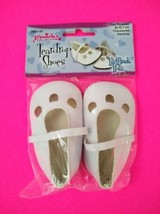 White 18-Inch Doll Tear Drop Shoes For 18&quot; Dolls New! 3&quot; Long Sole Doll Shoes - $4.00