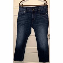 Calvin Klein straight leg jeans (measured size 36x28) very good used con... - $17.29