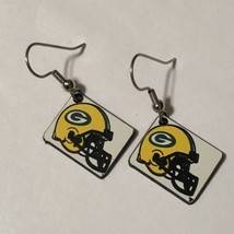 Green Bay Packers Earrings NFL Football Packers Helmet Logo Earrings - £11.56 GBP