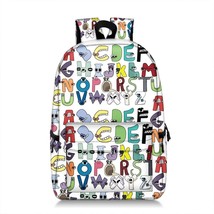 Alphabet Lore Students Schoolbag Primary Middle School Boys Girls Cartoon Anime  - £69.48 GBP