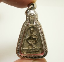 Lp Koon Job Ngern 100M Pendant 1993 Magic Amulet Multiply Money Rich Thai Buddha - £35.43 GBP