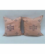 Early 21st Century Moroccan Light Pink Sabra Pillows Covers- a Pair - $180.00