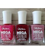Three (3) Bottles (030/034/044) of Sally Hansen Mega Strength Nail Color... - $28.06 CAD
