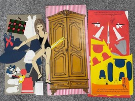 Vintage Lisa Paper Doll Playmate with Closet 1961 - £23.98 GBP