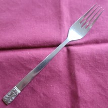 Carlyle Stainless Dinner Fork Cameo Pattern Satin 7.25&quot; Hong Kong - $6.92