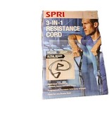 SPRI 3 In 1 Resistance Cord Up To 60 Lbs Ultra Heavy Med Interchangeable - $10.62
