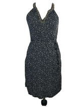 Lucky Brand Dress Size XS Sleeveless Embellished Neck Black White Pockets  - £19.41 GBP