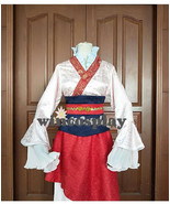  Mulan Cosplay Costume Girls Women Halloween Cosplay dress Party Outfit - $145.66 CAD