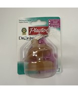 (1) Playtex Natural Action 2 Latex Nipples Fast Flow 3-6+ mos. Discontinued - $1,155.77 MXN
