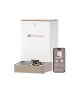 Petsnowy Automatic Pet Feeder, Snow+ Cat Feeder Wifi Enabled, - $49.38