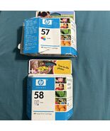 HP 57/ 58 Combo Pack 2 Ink Cartridges Genuine PHOTO Black Tri-Color exp ... - $18.81