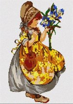 Pepita Iris Needlepoint Canvas - $40.00+