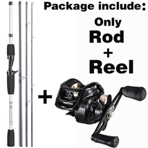 Sougayilang 1.98m M Power   Casting Fishing Rod and 18+1BB 4 Colors Casting Reel - £111.04 GBP