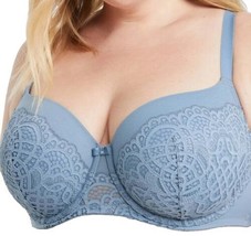 Auden Balconette Coverage ~ 48DD ~ BLUE ~ Push Up ~ Lightly Lined Underw... - £26.16 GBP