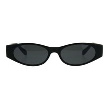 Mujer Super Slim Gafas de Sol Ovalado Marco de Plástico Moderno Estilo Sombras - £8.66 GBP