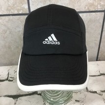 Adidas Hat Unisex One Size ClimaLite Black White Athletic 5-Panel Ball Cap - £19.41 GBP