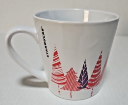 Starbucks 2017 Holiday Christmas Trees Ceramic Coffee Mug Tea Cup 14.2 oz - £7.47 GBP