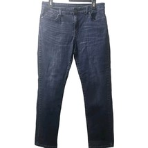 Levi&#39;s Dark Wash Denim Jeans Straight Leg Everyday Casual Comfort Size 12 - $23.47 CAD
