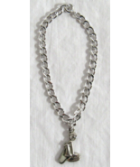 O C Tanner Sterling Silver  Rotary Telephone Charm Curb 7&quot; Tennis Bracel... - $376.79 MXN
