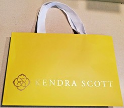 Authentic Kendra Scott Yellow w/ Gold 12&quot; x 8&quot; Gift Bag (NEW) - $9.85