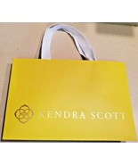 Authentic Kendra Scott Yellow w/ Gold 12&quot; x 8&quot; Gift Bag (NEW) - £7.87 GBP