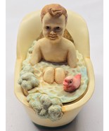 HARMONY KINGDOM Boy In Tub ANSE99T &quot;ANGELIQUE NOEL&quot; Trinket Box - 1999 R... - €18,74 EUR