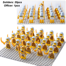 20pcs Egypt Army Warriors+1pcs Egypt Pharaoh Minifigure Building Blocks - £17.58 GBP