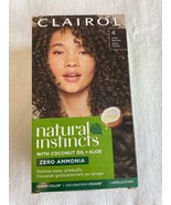 Clairol Natural Instincts Hair Color 4 Dark Brown No Ammonia Dye New in Box - $17.77