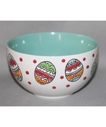 Inhomestylez Embossed Shiny Eggs Dots White Matte Finish Large Deep Cere... - $23.31 CAD