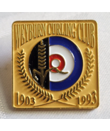 1993 WEYBURN CURLING CLUB SASKATCHEWAN CANADA MEMBERS LAPEL PIN WEAR SPORTS - $26.04 CAD
