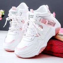 Shoes for Women Sneakers High Top Short Plush Graffiti Platform Sneakers Casual  - £27.77 GBP