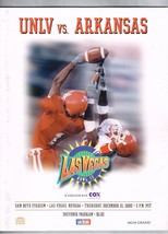 2000 Las Vegas Bowl Game Program UNLV Runnin&#39; Rebels Arkansas Razorbacks - $99.69