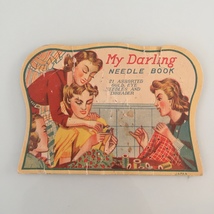 Vintage 40s Rare "My Darling" needle book image 2