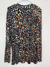 Ashley Stewart Mock Neck Top Womens 18/20 Long Sleeves Jersey Knit Animal Print - £12.79 GBP