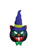 Halloween Inflatable Lighted Black Cat Indoor Outdoor Yard Decoration Pa... - $364.20 MXN