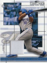2004 Donruss Timelines Material #49 Vernon Wells; Authentic Game-Worn Jersey - £3.88 GBP