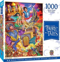 Classic Fairy Tales Aladdin 1000 Pc Jigsaw Puzzle 19x26 Poster Jasmin Castle New - £9.87 GBP