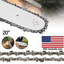 20&quot; Chainsaw Saw Chain Blade 3/8&quot;Lp .050 Gauge 72Dl Replacement(No Guide... - $23.99