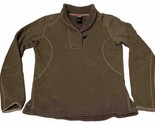 The North Face Marron Pull Polaire Femmes Grand 1/4 Bouton Pull - $18.60