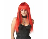 Fiery Red &amp; Black Chopstix Wig International Evil Joker Harley Quinn Wit... - $13.95