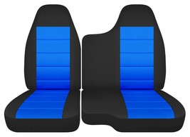 Car seat covers Fits Ford Ranger 1998 to 2003  60/40 Bench seat  Black and Blue - £71.93 GBP