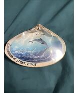 Clam Shell Hand painted Dolphin - $4.95