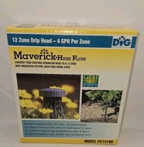 DIG Maverick High Flow PC14100 Drip Head Irrigation Kit Black 12 Zone NEW - £13.12 GBP