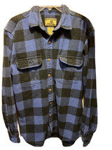 Field &amp; Stream Vintage men’s LT blue plaid LS button down cotton flannel... - £15.14 GBP