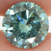 Fancy Blue Diamond Loose Round Shape VS2 Natural Enhanced Polished 1.06 Carat - £1,066.27 GBP