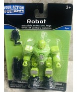 Ship N 24 Hours:New-Your Action Hero “Green Robot”. Movable Arms/Legs. 3... - $46.82 CAD