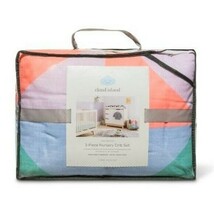 CLOUD ISLAND 3 Piece Nursery Set &quot;GEO BRIGHTS&quot; NEW!!! - $39.99
