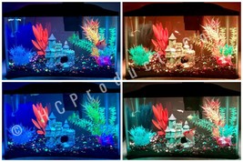 Remote Controlled Fish Tank LED Lights 20 Color/Motion Options 18inch Line Strip - £23.17 GBP